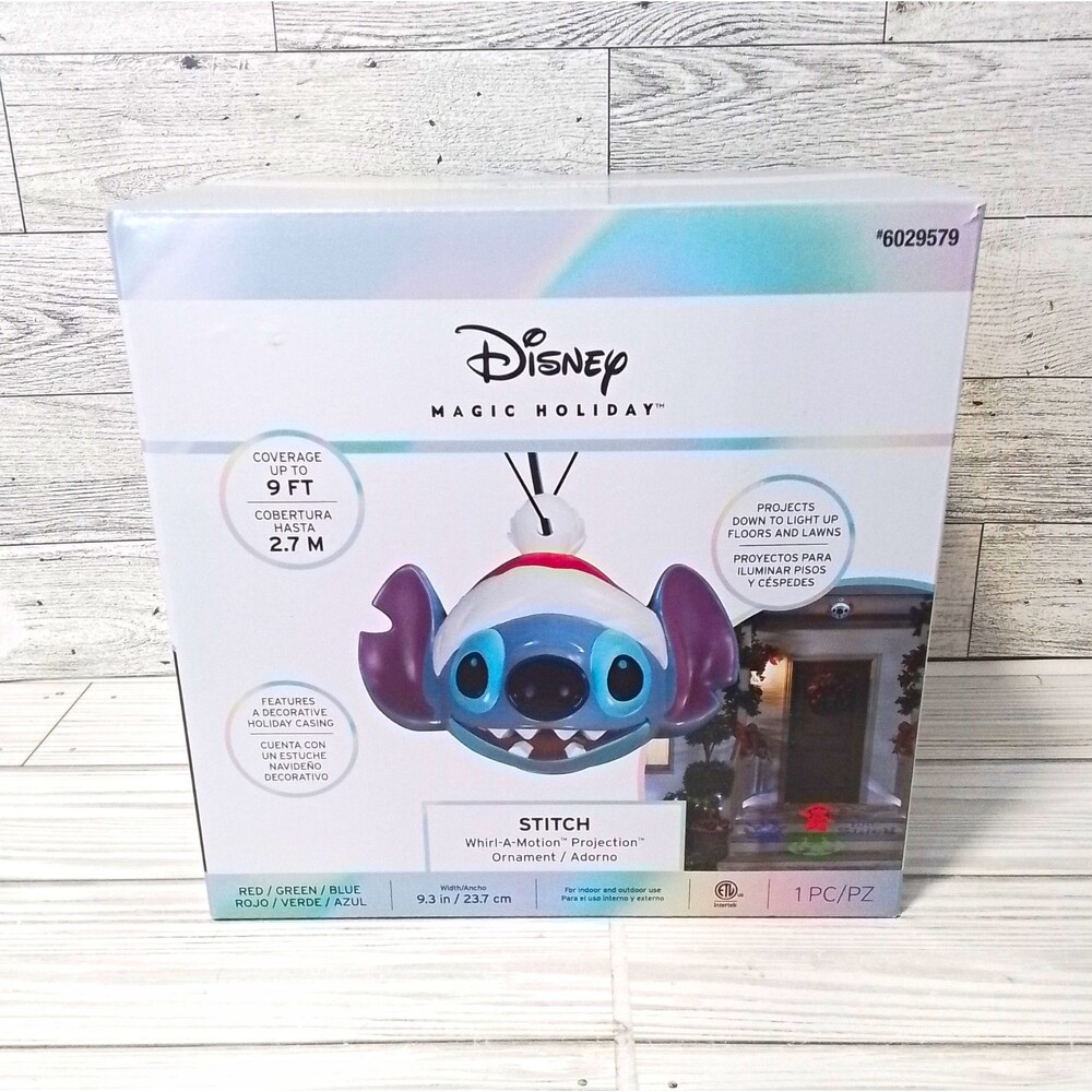 Disney Magic Holiday Stitch Whirl-A-Motion Projection Ornament